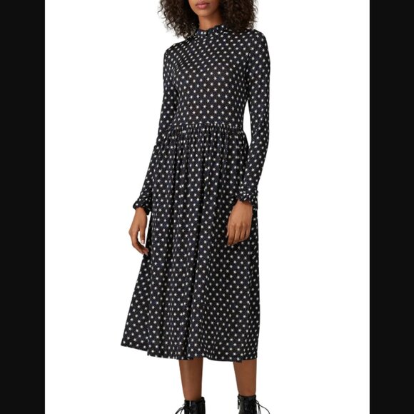 Stine Goya Clarabelle Midi Dress in Star Print Size XS - Picture 1 of 5